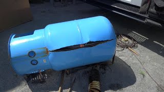 AMTROL BOILERMATE HOT WATER STORAGE TANK EXPLODED [upl. by Shore723]