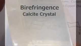 Birefringence of Calcite Crystals  Lu Le Laboratory [upl. by Yclehc]