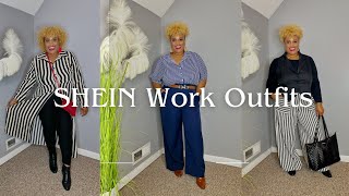 SHEIN Curve Work Wear plussizefashion ootd shein [upl. by Ahtnams489]