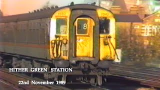 BR in the 1980s Hither Green Station on 22nd November 1989 [upl. by Florri519]