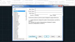 AutoCAD System Variable Editor [upl. by Gnos7]
