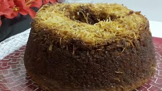 COMO FAZER BOLO DE COCO CARAMELIZADO RECEITA FACIL  Pastel de Coco [upl. by Ainsley618]