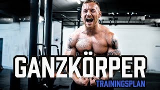 GANZKÖRPER TRAININGSPLAN für das Fitnessstudio  Workout für Anfänger und Fortgeschrittene im Gym [upl. by Floro]