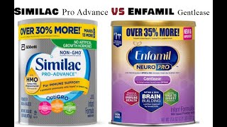 Similac Pro Advance vs Enfamil Gentlease [upl. by Nnyledam625]