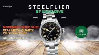 MIRIP HAMILTON PIONERR KHAKI  Jam Tangan Pilot Murah Steelflier Macho by Steeldive [upl. by Mutz]