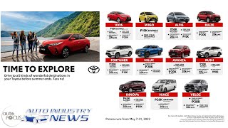 Toyota Offers May Promo  Auto Industry News [upl. by Ardnassela]