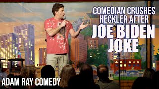 Comedian CRUSHES Heckler After Joe Biden Joke [upl. by Sissy]