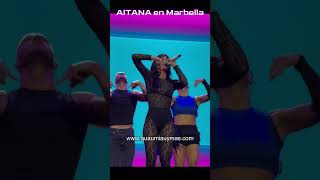 AITANA en Marbella cantando Hermosa Casualidad  Berlín  AQYNE en directo Aitana Marbella [upl. by Elkin]