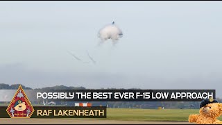 THIS HAS TO BE THE BEST EVER F15E STRIKE EAGLE LOW APPROACH • 48TH FIGHTER WING RAF LAKENHEATH [upl. by Acirrej]