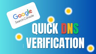 Google Search Console DNS Verification StepbyStep Guide for Beginners [upl. by Aiekan]