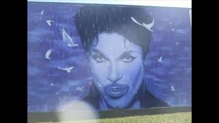 Prince mural outside of the Chanhassen movie theater [upl. by Gninnahc]