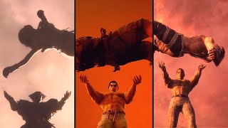 TEKKEN SERIES  Every Mishima CliffThrow scene compilation TEKKEN 1  8 [upl. by Prince]