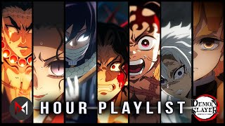 Demon Slayer Season 4  1 Hour Soundtracks Playlist  OST Epic HQ Covers [upl. by Lleon]