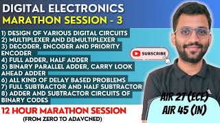 🔥Digital Electronics  Marathon  3  Combinational Circuits  PrepFusion [upl. by Pepita921]