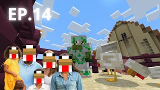 QLAND La familia DE LOS HUEVOS  Minecraft minecraft serie [upl. by Braunstein172]