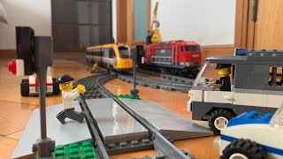 Lego train chase stop motion [upl. by Luing]