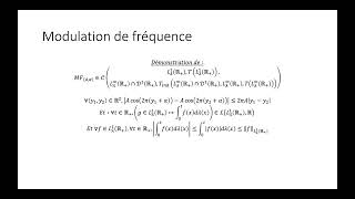 Mathématiques pour linformation et les réseaux partie 8  Modulation de fréquence [upl. by Jackqueline]