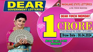 LOTTERY SAMBAD DEAR 8 PM 08042024 NAGALAND LOTTERY LIVE DEAR LOTTERY LIVE LOTTERY SAMBAD LIVE [upl. by Skylar]