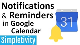 Notifications amp Reminders in Google Calendar [upl. by Anad]