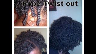 How to do Rope Twist on Short Natural Hair [upl. by Eenttirb]