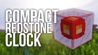 Most Compact Redstone Clock in Minecraft [upl. by Suaeddaht]