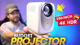 Best BUDGET PROJECTOR for Home Theater⚡️ HUGE 250INCH amp 4K HDR Auto Focus  Wzatco CE Projector [upl. by Hitoshi187]