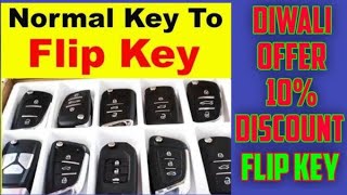 NORMAL KEY CONVERT TO STYLISH FLIP KEY 2024  NEW SMART KEY FOR MY SWIFT  ALTO FLIP KEY 2024 [upl. by Auburta]