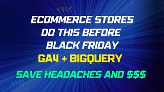 eCommerce GA4 Tip  Enable GA4 and BigQuery integration for the extra volume of data [upl. by Ayahs845]