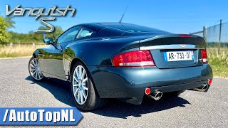 ASTON MARTIN Vanquish S 300kmh REVIEW on AUTOBAHN NO SPEED LIMIT by AutoTopNL [upl. by Auhsohey9]