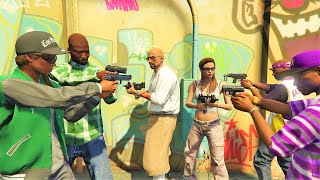 Familes vs Vagos vs Ballas  GTA 5 NPC Wars 24 [upl. by Othello650]