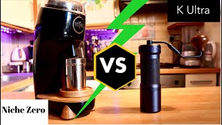 Niche Zero vs 1Zpresso K Ultra  Espresso and pour over blind tasting [upl. by Ardnuek]