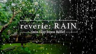 Effortless 5 Minute Mindfulness for Busy People Rainy Garden Guided Open Eye Meditation [upl. by Annair6]