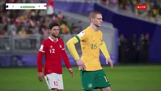 efootball Australia vs Indonesia [upl. by Neddie]