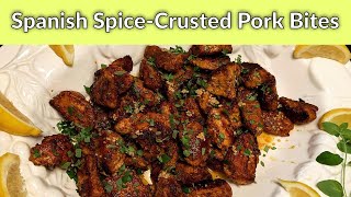 Pinchos Morunos  Spanish SpiceCrusted Pork Tenderloin Bites  Keto  Low Carb [upl. by Wichern686]