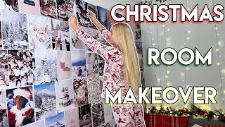 CHRISTMAS ROOM MAKEOVER VLOG  MaVie Noelle [upl. by Auqinot]