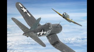 Classic Duels  Vought F4U Corsair vs Nakajima Ki84 Hayate quotFrankquot [upl. by Epuladaugairam680]