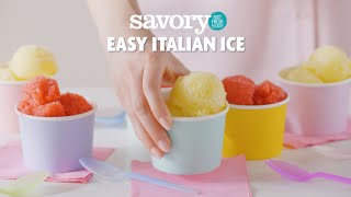 How to Make Easy Italian Ice  SavoryOnline [upl. by Ij69]