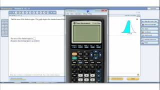 Using the TI to find probabilities in the Standard Normal Distribution [upl. by Aerdnua]