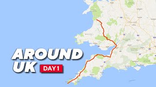 Around UK Motorcycle Ride Day 1 340 miles  South West to Mid Wales [upl. by Oirotciv701]