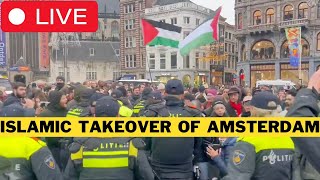 🚨 LIVE Islamists Take Control Of Amsterdam [upl. by Giardap]