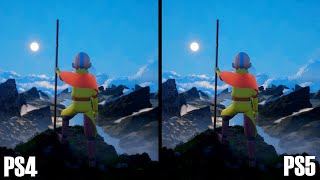 Four Seasons Avatar Fangame PS5 Performance Comparison PS4 Pro vs PS5 [upl. by Oilejor803]