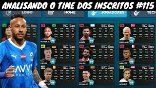 DLS 24  Analisando o Time dos Inscritos 115  Neymar Full 100 [upl. by Simpson]