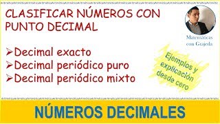 Números decimales exactos periódicos puros y periódicos mixtos [upl. by Desiri]