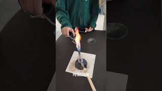 Flame test of different metals shorts shortsfeed [upl. by Niawtna]