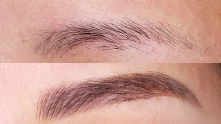 Before amp After Eyebrow Microblading Feathering Tattoo [upl. by Odlaner32]