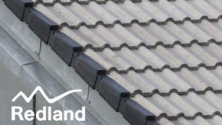 Interlocking Concrete Tiles AmbiDry Verge installation video [upl. by Anihs]