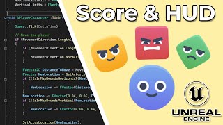 Make Your First 2D Game In Unreal C  P8 Score amp HUD [upl. by Stouffer]