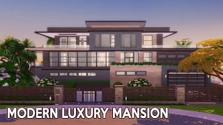 Modern Luxury Mansion for Celebrity  The Sims 4  No CC  Stop Motion Build [upl. by Rumilly]