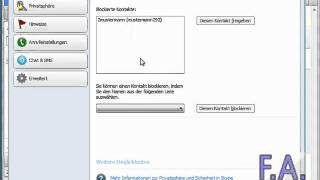 Skype 5  Blockierte und enfernte Kontakte wiederherstellen [upl. by Iknarf]