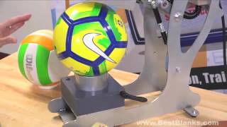 Stahls Hotronix Sports Ball Heat Press Demonstration [upl. by Klute778]